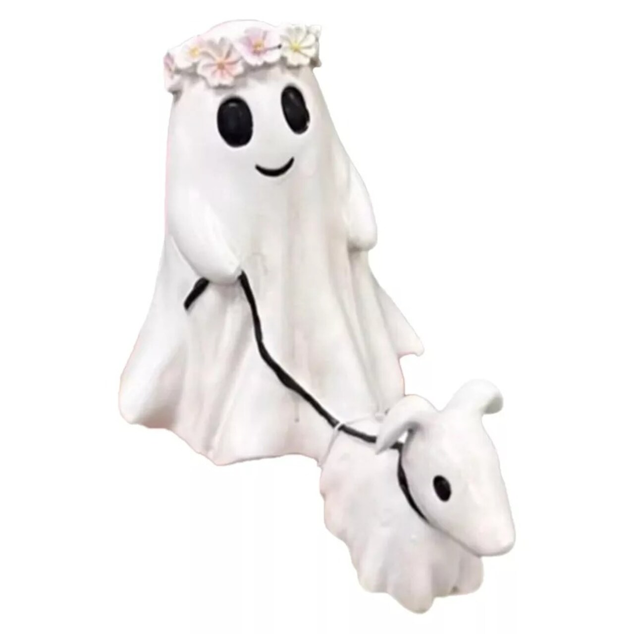 Goblin Ghoul Ghost Walking Dog,Spooky Ghost Dog Halloween Figurine 15 cm Girl